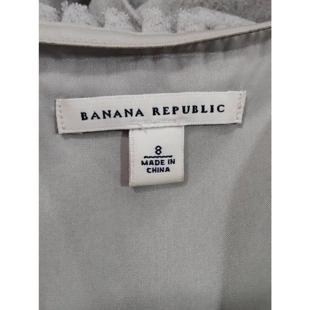 Banana Republic Shoulderless Wool Blend Dress with Jeweled Belt - Picture 7 of 8
